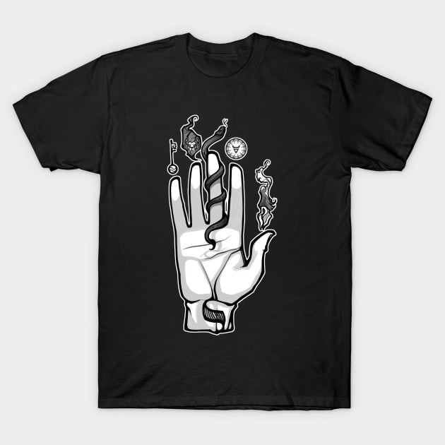 Hand of the Sphinx T-Shirt by Nightgrowler